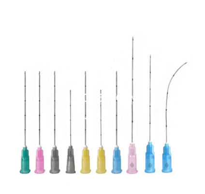 China Stainless Steel Hypodermic Blunt Needle Cannula 30g 25g 22g 23G 18g with Scale supplier