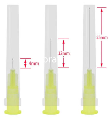 100pcs Painless small needle painless beauty ultrafine 30G * 4mm , 30G * 13mm , 30G * 25mm syringes Korean Needles Eyeli supplier