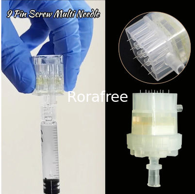 9 pins Disposable Injection pinhead for meso gun, Negative Pressure Cartridge Needles Tip for EZ Vacuum Mesotherapy maso supplier