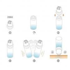 Hydra Roller 64 Pins Micro titanium needle tips Derma needles skin care Anti aging whitening bottle roller serum reusabl supplier