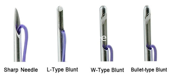 Pdo Screw Sharp Needle 26g 60mm Threads Pdo Fish Bone 18g 120mm Molding Cog Thread with W Blunt Needle supplier