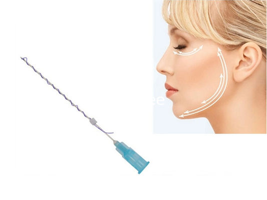 Absorbable barbed thread Pdo Meso Lift Cog 4D 3D 6D for face lifting supplier