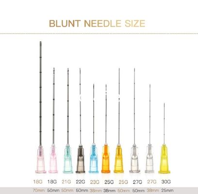 Filler Injection Blunt Tip Micro Cannula Syringe Needle supplier